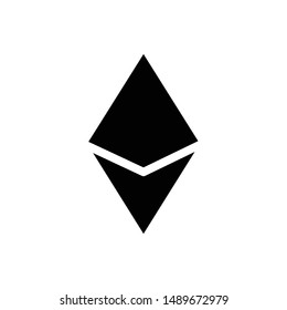 Ethereum coin icon. Cryptocurrency coin money. blockchain  symbol. Internet money