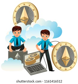 Ethereum crypto currency poster