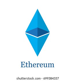 Ethereum, crypto currency vector illustration