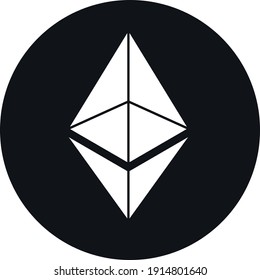 Ethereum Cryptocurrency Coin Symbol Logo