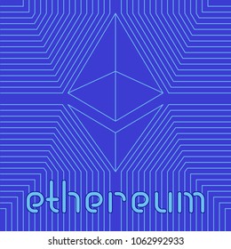 Ethereum cryptocurrency graphic icon