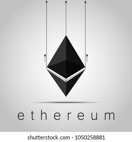 ethereum cryptocurrency growth concept 