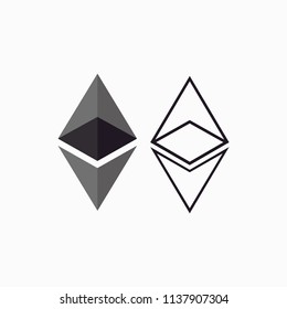 Ethereum cryptocurrency icon