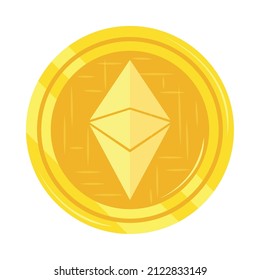 ethereum-Kryptowährung-Symbol einzeln