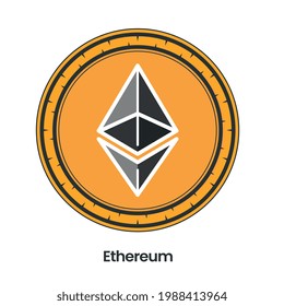 ETHEREUM CRYPTOCURRENCY ICON FOR INVESTMENTS