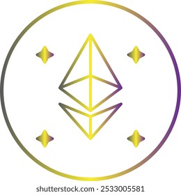 Ethereum icon design for personal commercial use