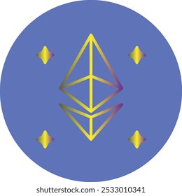 Ethereum icon design for personal commercial use