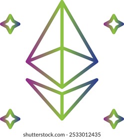 Ethereum icon design for personal commercial use