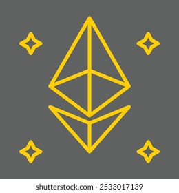 Ethereum icon design for personal commercial use