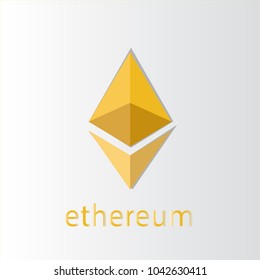 ethereum icon flat. can use to anything