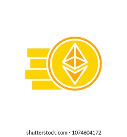 Ethereum icon illustration vector symbol