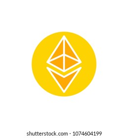 Ethereum icon illustration vector symbol
