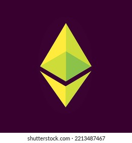 ethereum icon made with a simple design, suitable for use as an icon