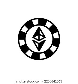 Ethereum icon in vector. Logotype