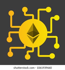 Ethereum logo concept