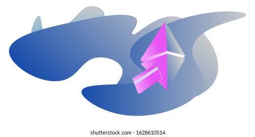 ethereum payment concept. isometric vector