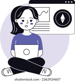 Ethereum Estadística Blockchain Crypto Fintech