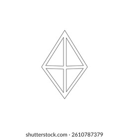Ethereum symbol icon. Cryptocurrency sign. Digital currency symbol.
