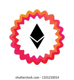 Ethereum Symbol Vector Icon