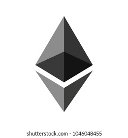 Ethereum Symbol Vector Icon , Illustration, Eps File