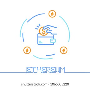 Ethereum vector illustration 