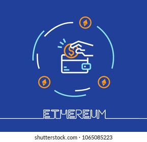 Ethereum vector illustration 