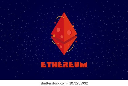 Ethereum vector illustration.