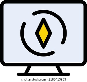 Ethereum Vector illustration on a transparent background.Premium quality symmbols.Stroke vector icon for concept and graphic design.