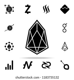 Etherium coin icon. Crypto currency icons universal set for web and mobile on white background