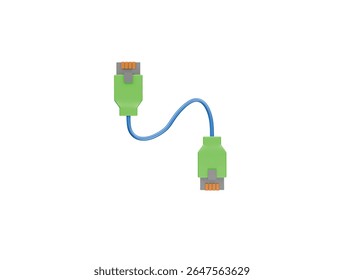  renderização de ilustração 3d do ícone do cabo ethernet