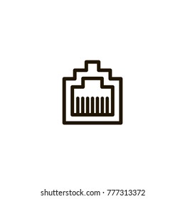 ethernet cable icon. sign design