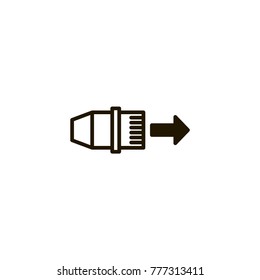 ethernet cable icon. sign design