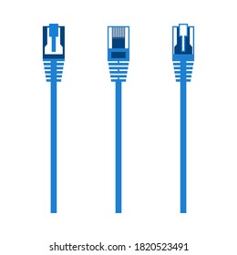 Ethernet cables CAT5 for data connectivity vector