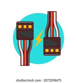 ethernet connector cable vector illustration design