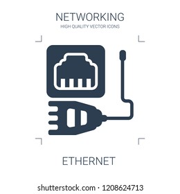 ethernet icon. high quality filled ethernet icon on white background. from networking collection flat trendy vector ethernet symbol. use for web and mobile