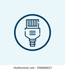 ethernet icon isolated on white background from computer hardware collection. ethernet icon trendy and modern ethernet symbol for logo, web, app