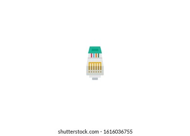  Ethernet icon in trendy flat style isolated on white background vector illustration