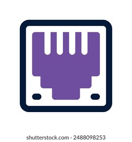 ethernet icon. vector dual tone icon for your website, mobile, presentation, and logo design.