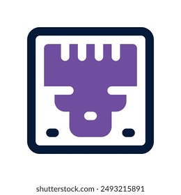 ethernet icon. vector dual tone icon for your website, mobile, presentation, and logo design.