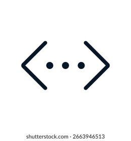 Ethernet-Symbol, Vektor-Logo-Zeichen, Illustration, Form, Design, UX UI-Symbol, bearbeitbare EPS