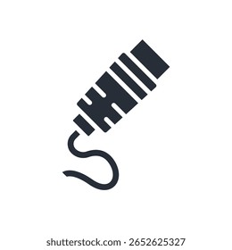 ícones Ethernet isolados no plano de fundo branco. Design de estilo plano, coleção de símbolos