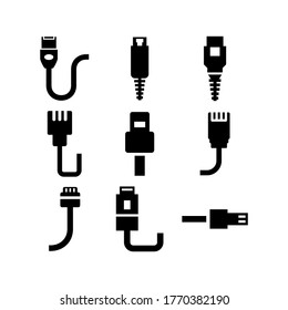 Ethernet icons or Logos. Isolated sign symbol vector illustration - Collection of high quality black style vector icons
