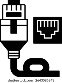  Ilustração de Ethernet com plano de fundo isolado