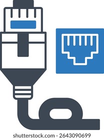  Ethernet illustration with isolated background