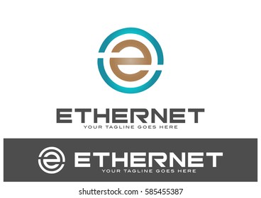 Ethernet Logo Template Design Vector
