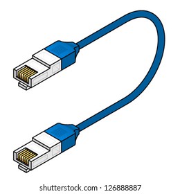 An Ethernet Network Cable.