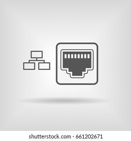 Ethernet, Network Port Icon