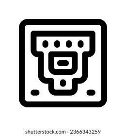 ethernet port line icon. vector icon for your website, mobile, presentation, and logo design.