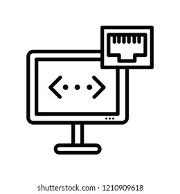 Ethernet vector icon