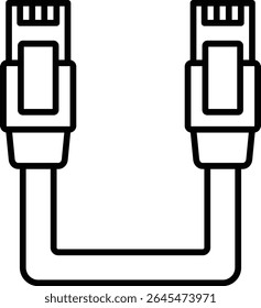 Ethernet vector icon. Can be used for printing, mobile and web applications.